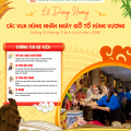 THÔNG BÁO TỔ CHỨC LỄ DÂNG HƯƠNG TƯỞNG NIỆM CÁC VUA HÙNG NHÂN NGÀY GIỖ TỔ HÙNG VƯƠNG