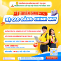XÉT TUYỂN CAO ĐẲNG CHÍNH QUY 2026 – CHỈ CẦN HỌC BẠ, SẴN SÀNG BƯỚC VÀO HÀNH TRÌNH NGHỀ NGHIỆP TƯƠNG LAI