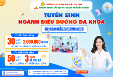 TUYỂN SINH NGÀNH ĐIỀU DƯỠNG ĐA KHOA HỆ CAO ĐẲNG CHÍNH QUY NĂM 2026 – CHẠM TỚI ƯỚC MƠ KHOÁC ÁO BLUSE TRẮNG