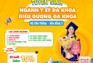TUYỂN SINH HỆ LIÊN THÔNG & VĂN BẰNG 2 KHỐI NGÀNH Y DƯỢC NĂM 2026 – KIẾN TẠO GIÁ TRỊ CHUYÊN MÔN, VỮNG BƯỚC TƯƠNG LAI