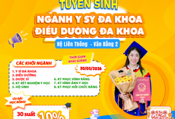 THÔNG BÁO TUYỂN SINH HỆ LIÊN THÔNG & VĂN BẰNG 2 KHỐI NGÀNH Y DƯỢC NĂM 2026 – KHAI GIẢNG ĐỢT MỚI NGÀY 30/05/2026