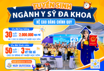 TUYỂN SINH NGÀNH Y SỸ ĐA KHOA HỆ CAO ĐẲNG CHÍNH QUY NĂM 2026 – KIẾN TẠO TƯƠNG LAI TRONG LĨNH VỰC Y TẾ