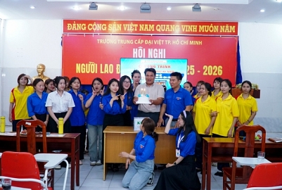 TỔ CHỨC HỌP MẶT KỶ NIỆM 95 NĂM NGÀY THÀNH LẬP ĐOÀN TNCS HỒ CHÍ MINH TẠI TRƯỜNG CAO ĐẲNG ĐẠI VIỆT SÀI GÒN CƠ SỞ THỦ ĐỨC