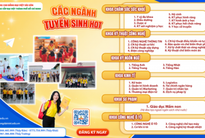 ĐẠI VIỆT SÀI GÒN CƠ SỞ THỦ ĐỨC TUYỂN SINH NĂM 2026 CAO ĐẲNG – TRUNG CẤP | CHỌN NGÀNH CHUẨN, VỮNG TƯƠNG LAI