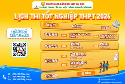 LỊCH THI TỐT NGHIỆP THPT 2026 & NHỮNG MỐC THỜI GIAN QUAN TRỌNG THÍ SINH CẦN NẮM RÕ