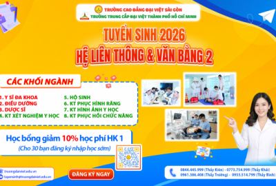 TUYỂN SINH 2026 HỆ LIÊN THÔNG VÀ VĂN BẰNG 2