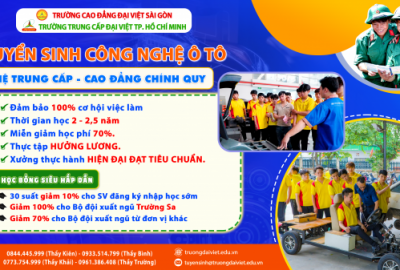 TUYỂN SINH NGÀNH CÔNG NGHỆ Ô TÔ 2026 – KIẾN TẠO TƯƠNG LAI TỪ ĐAM MÊ KỸ THUẬT
