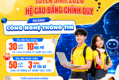 TUYỂN SINH NGÀNH CÔNG NGHỆ THÔNG TIN 2026 – BƯỚC ĐỆM VỮNG CHẮC CHO SỰ NGHIỆP TRONG THỜI ĐẠI SỐ