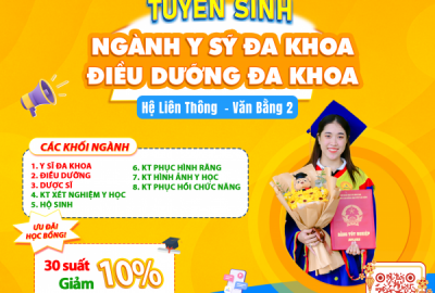 TUYỂN SINH HỆ LIÊN THÔNG & VĂN BẰNG 2 KHỐI NGÀNH Y DƯỢC NĂM 2026 – KIẾN TẠO GIÁ TRỊ CHUYÊN MÔN, VỮNG BƯỚC TƯƠNG LAI