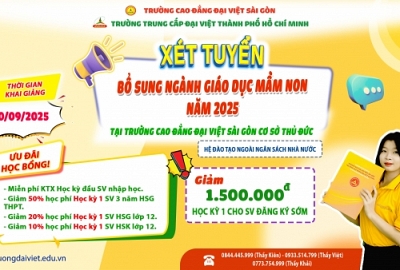 THÔNG BÁO KHAI GIẢNG NGÀNH GIÁO DỤC MẦM NON – HỆ CAO ĐẲNG CHÍNH QUY