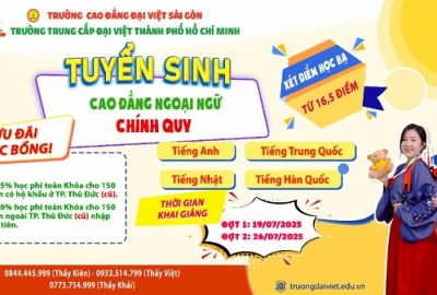 TUYỂN SINH CAO ĐẲNG CHÍNH QUY - KHỐI NGÀNH NGOẠI NGỮ!