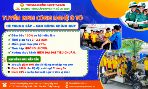 TUYỂN SINH NGÀNH CÔNG NGHỆ Ô TÔ 2026 – KIẾN TẠO TƯƠNG LAI TỪ ĐAM MÊ KỸ THUẬT
