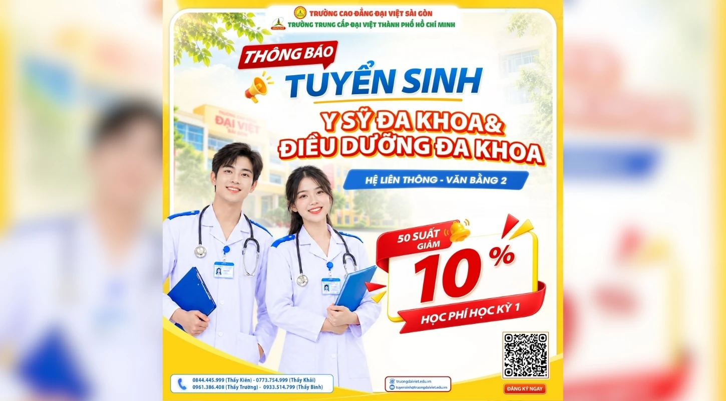 BẠN MUỐN BỔ SUNG CHUYÊN MÔN Y – ĐIỀU DƯỠNG, NHƯNG CHƯA BIẾT BẮT ĐẦU TỪ ĐÂU? | Trường Trung Cấp Đại Việt Tp. Hồ Chí Minh