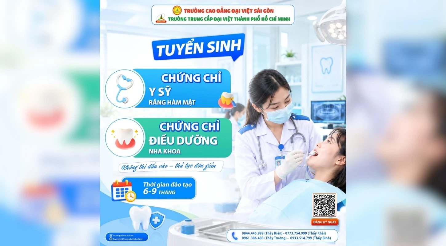 MUỐN BỔ SUNG CHUYÊN MÔN NHA KHOA? TÌM HIỂU NGAY 2 CHƯƠNG TRÌNH CHỨNG CHỈ TẠI ĐẠI VIỆT! | Trường Trung Cấp Đại Việt Tp. Hồ Chí Minh