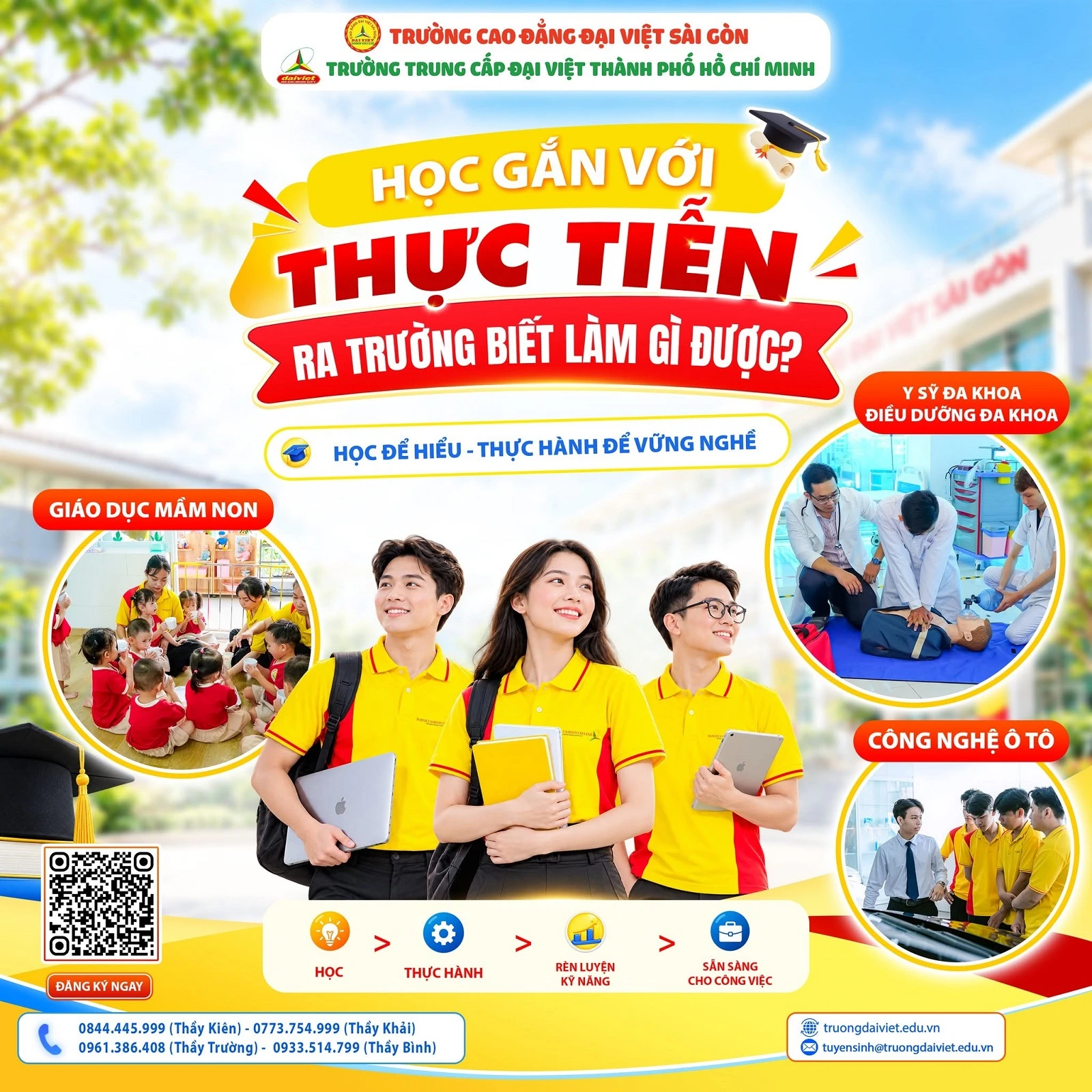 HỌC GẮN VỚI THỰC TIỄN: RA TRƯỜNG CẦN BIẾT LÀM ĐƯỢC GÌ?