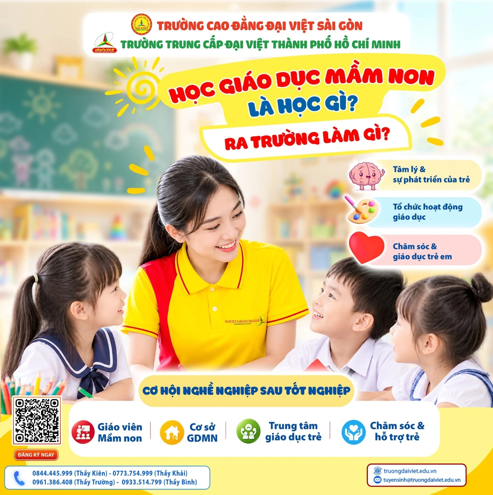 HỌC GDMN LÀ HỌC GÌ? RA TRƯỜNG LÀM CÔNG VIỆC GÌ?