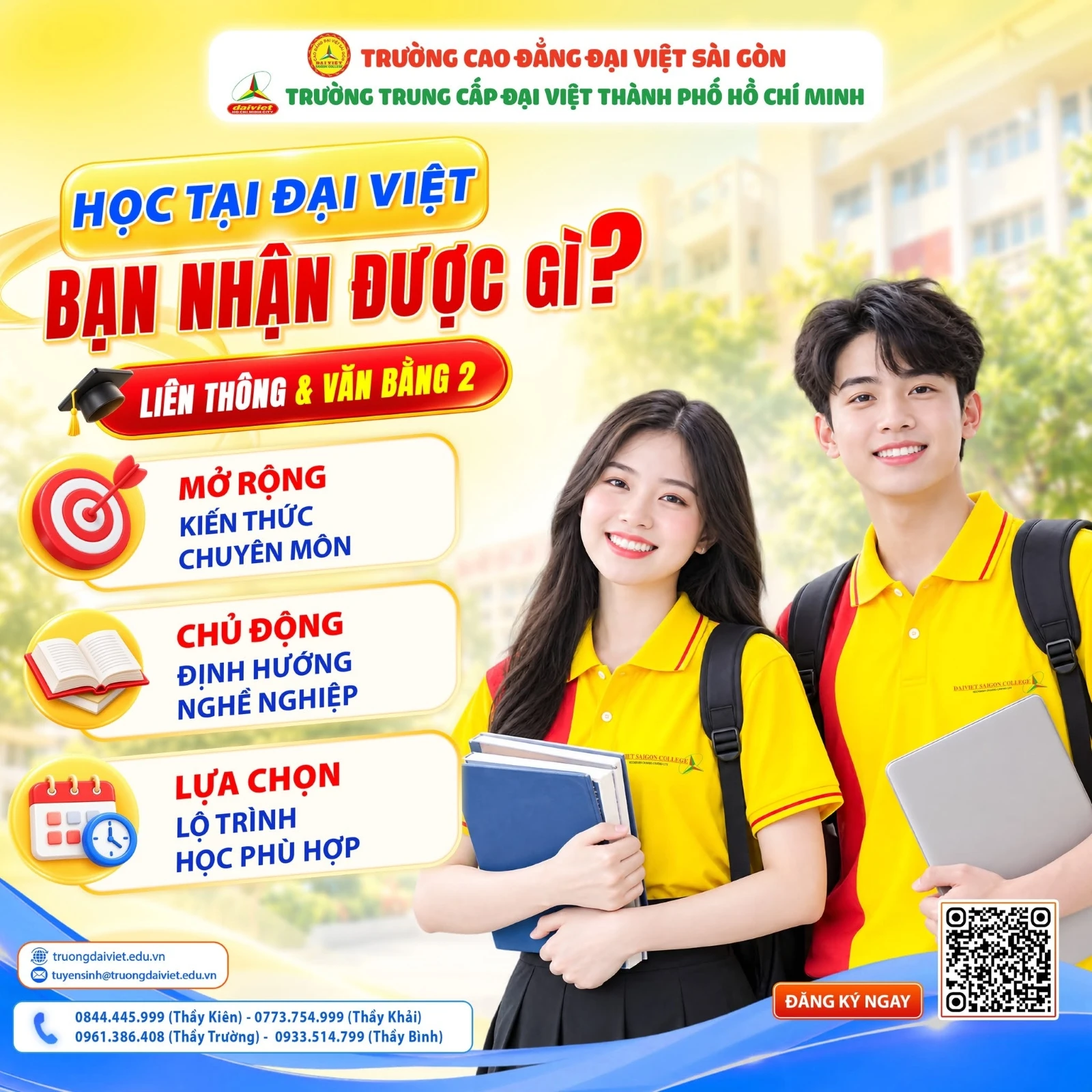 HỌC TẠI CAO ĐẲNG ĐẠI VIỆT SÀI GÒN – CƠ SỞ THỦ ĐỨC, BẠN NHẬN ĐƯỢC GÌ?