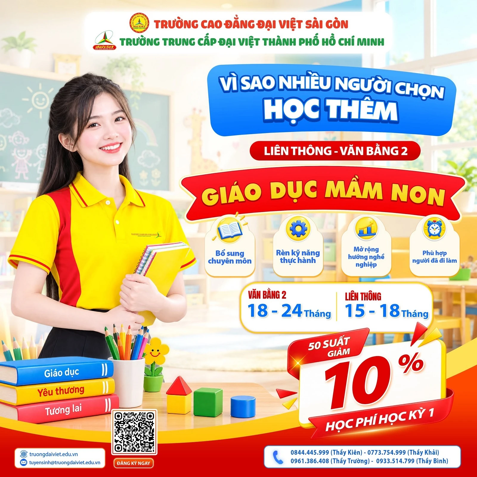 VÌ SAO NHIỀU NGƯỜI CHỌN HỌC THÊM GIÁO DỤC MẦM NON?