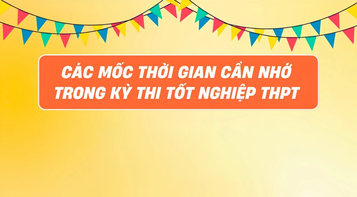 Các Mốc Thời Gian Quan Trọng Trong Kỳ Thi Tốt Nghiệp Thpt Năm 2025 Thí Sinh Cần Ghi Nhớ | Trường Trung Cấp Đại Việt Tp. Hồ Chí Minh