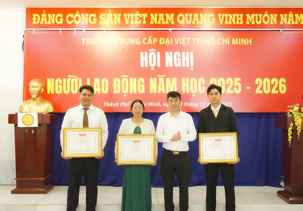Hội nghị Người lao động 2025 – 2026 | Trường Trung cấp Đại Việt TP.HCM