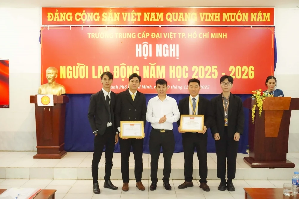 Hội nghị Người lao động 2025 – 2026 | Trường Trung cấp Đại Việt TP.HCM