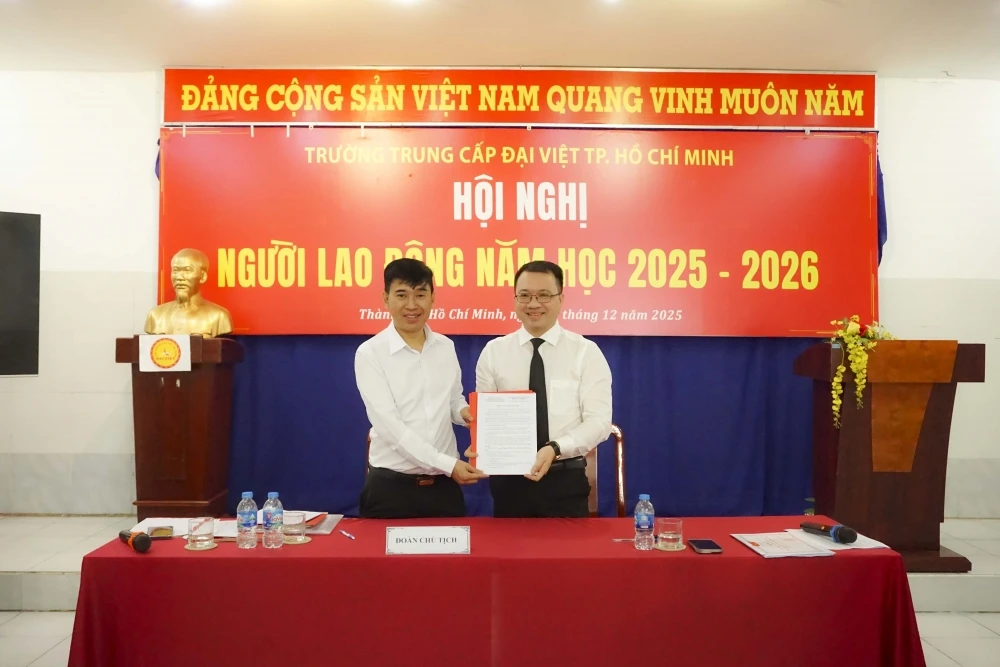 Hội nghị Người lao động 2025 – 2026 | Trường Trung cấp Đại Việt TP.HCM