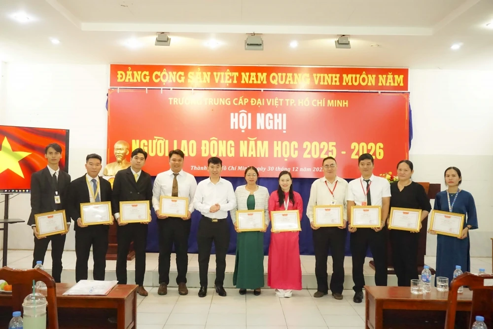 Hội nghị Người lao động 2025 – 2026 | Trường Trung cấp Đại Việt TP.HCM