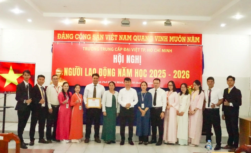 Hội nghị Người lao động 2025 – 2026 | Trường Trung cấp Đại Việt TP.HCM